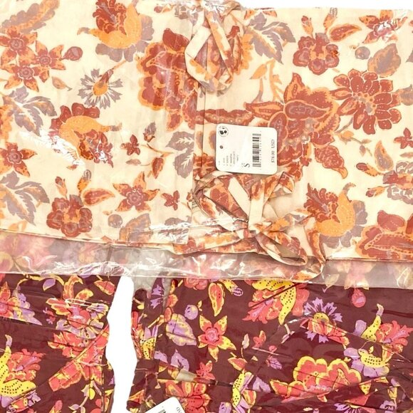 FREE PEOPLE Summer Of Love TOP Bandeau CONVERTIBLE TOP NATURAL ORANGE S - Picture 6 of 16